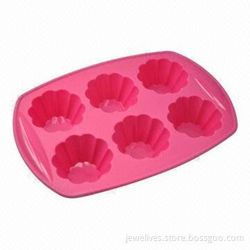 6 daisy silicone baking tray